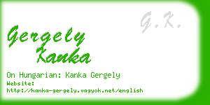 gergely kanka business card